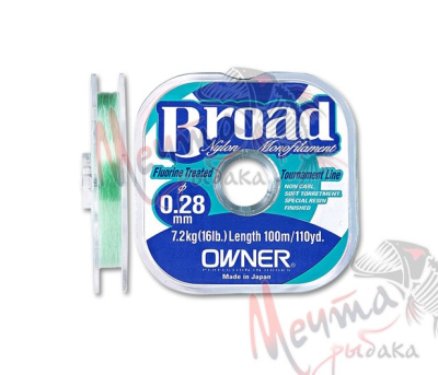 Леска OWNER Broad d-0.24 100 м.